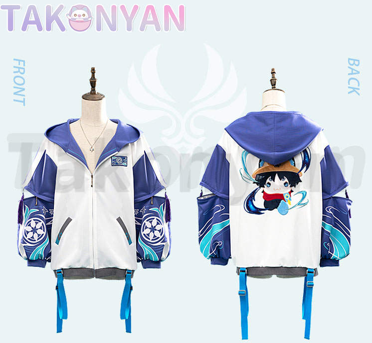 【IN STOCK】Game Genshin Impact XIAO/Wanderer Costume casual wear sportswear doujin