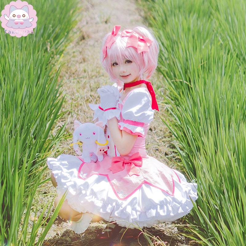 【Takonyan】 Puella Magi Madoka Magica Girl Kaname Madoka Cosplay Costume Lolita Dress Anime Cospaly