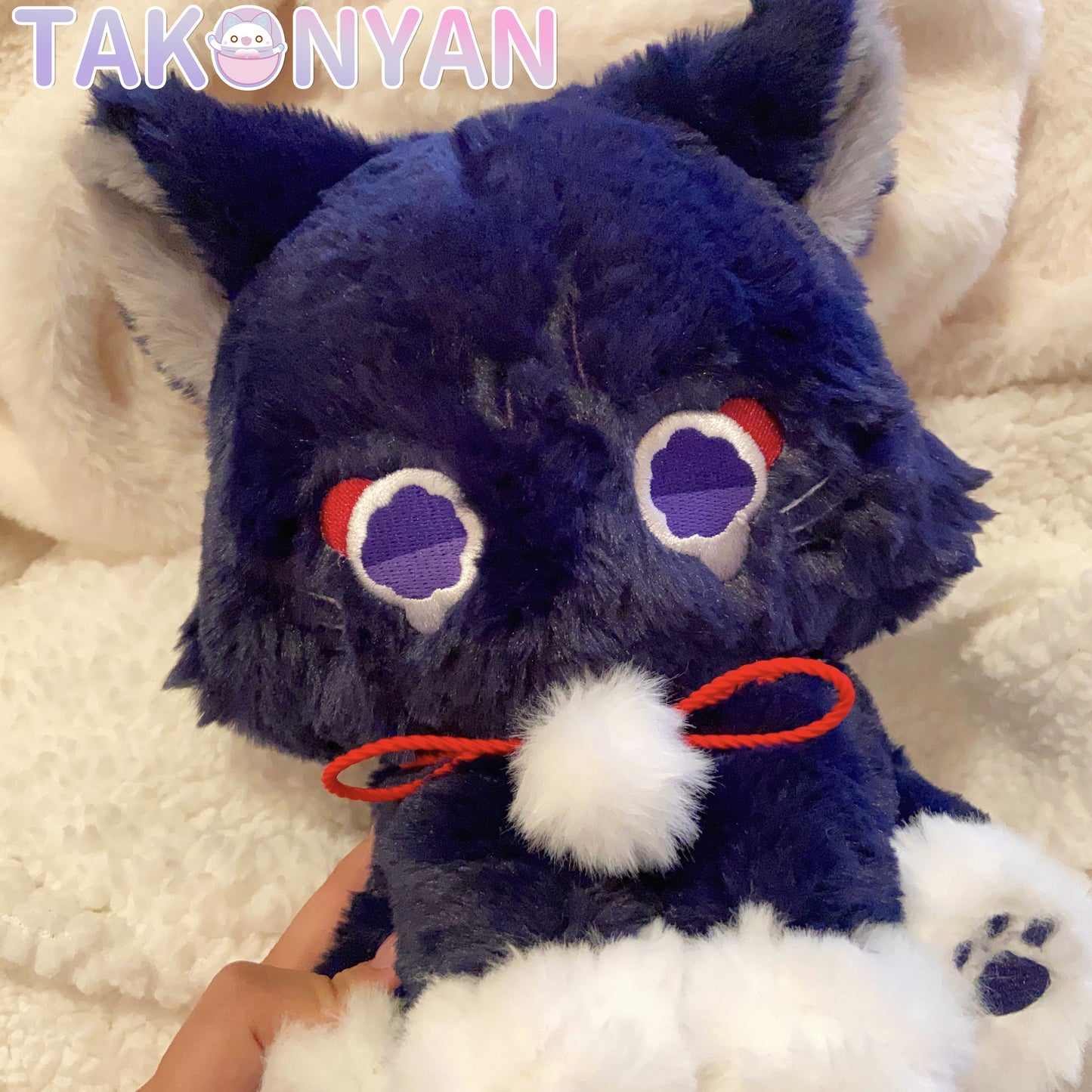 【IN STOCK】Takonyan Cosplay Genshin Cat Scaramouche Plush Cute Puppet Scaracat Toy